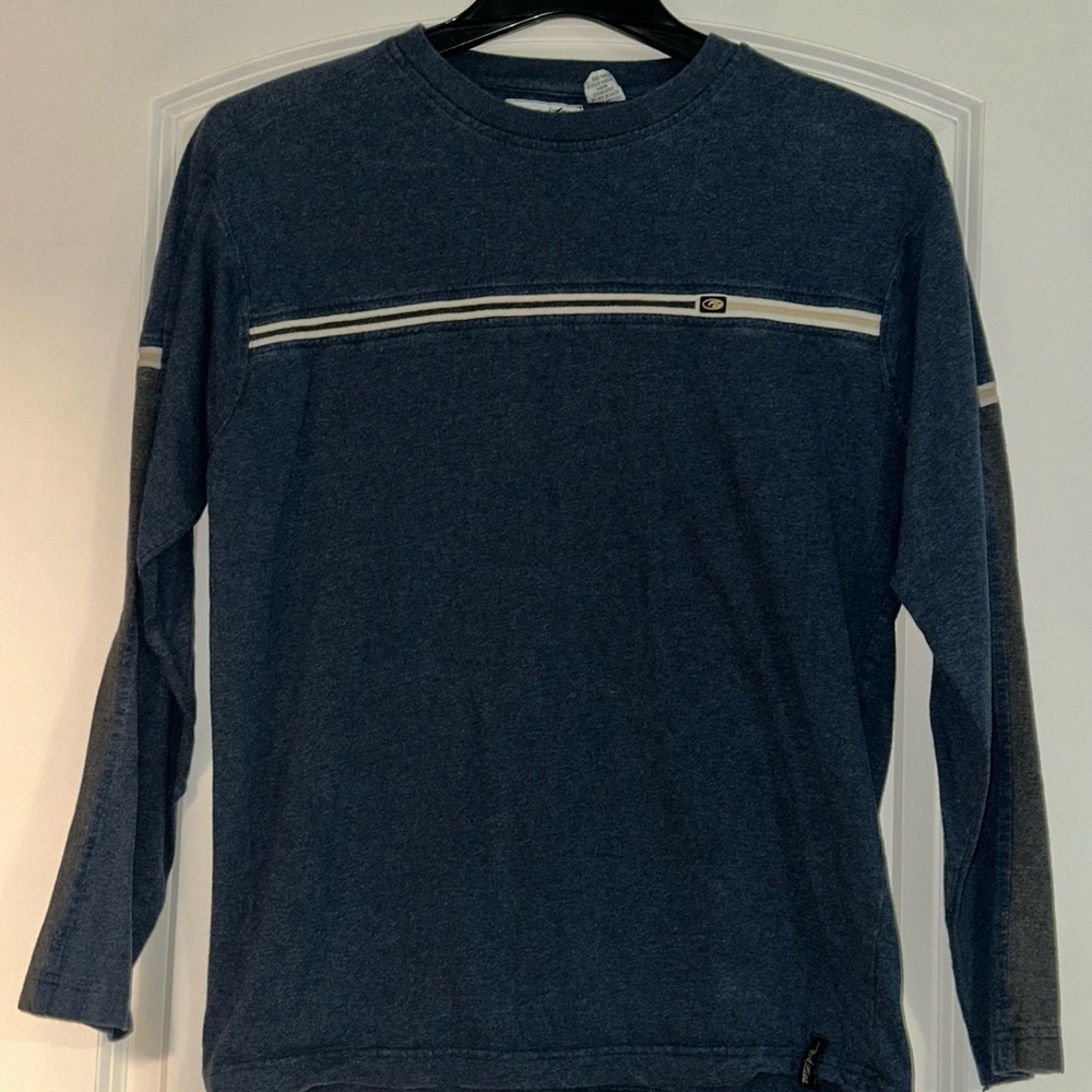 Point Zero Blue Long Sleeve Tees Athletic Design